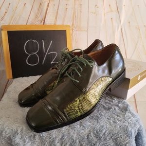 Salvatori Styled In Italy Dark Green Size 8 1/2